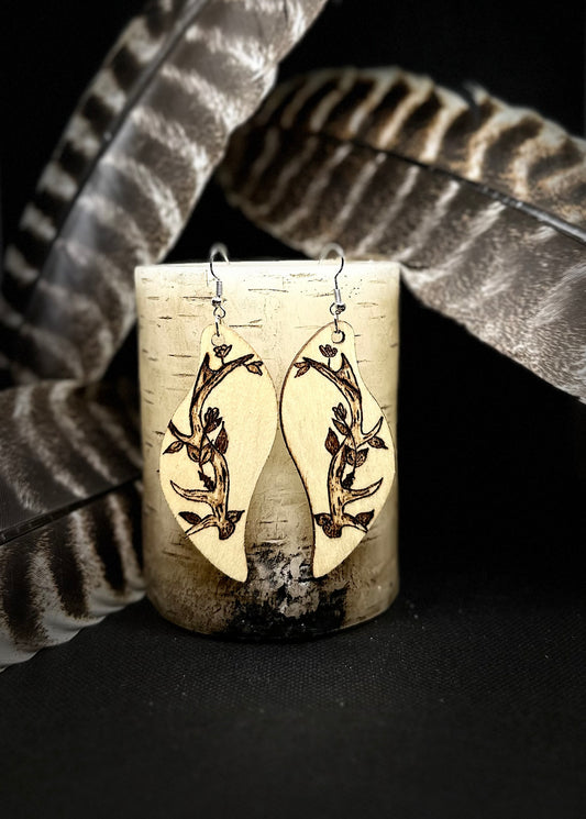 Outdoor: Elk Antler Earrings