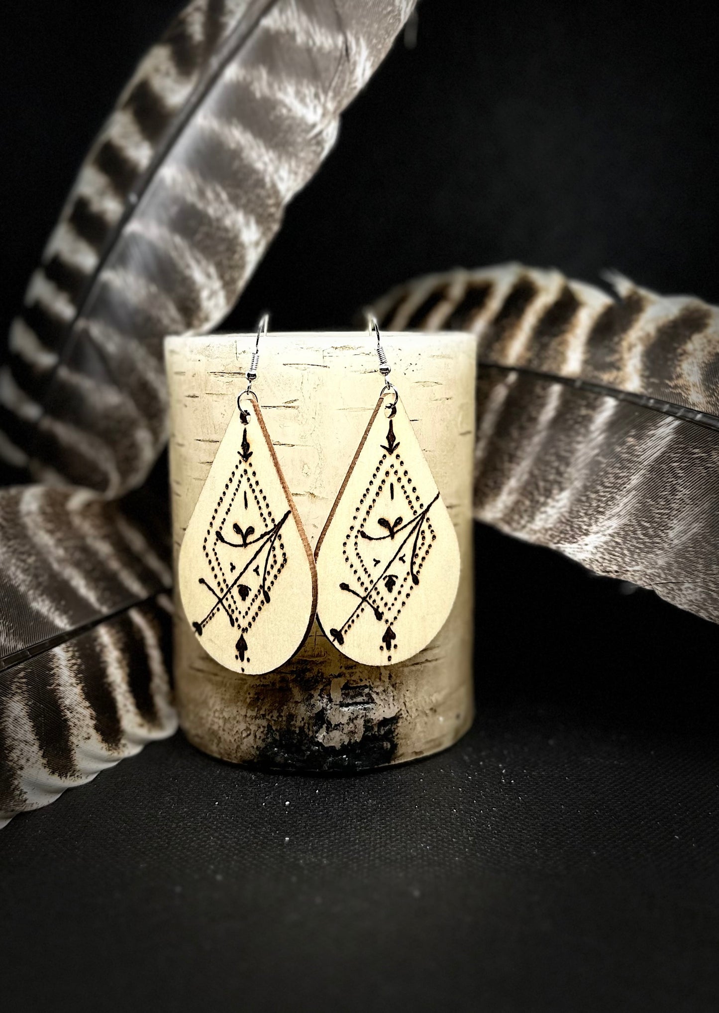 Zodiac: Sagittarius Large Teardrop Earrings